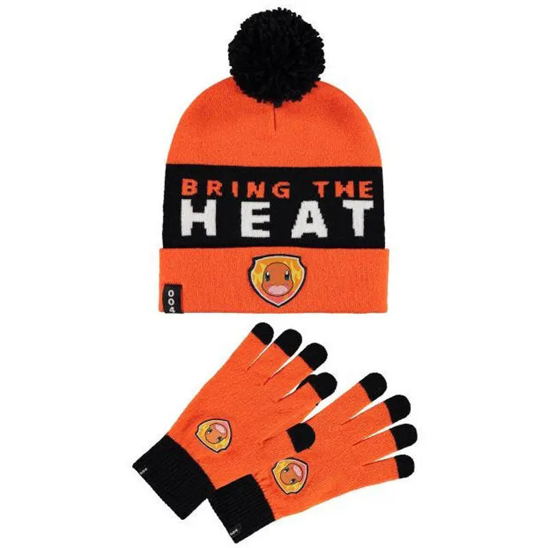 Pokemon Charmander hat and gloves set - Zestaw: czapka i rękawiczki zdjęcie produktu