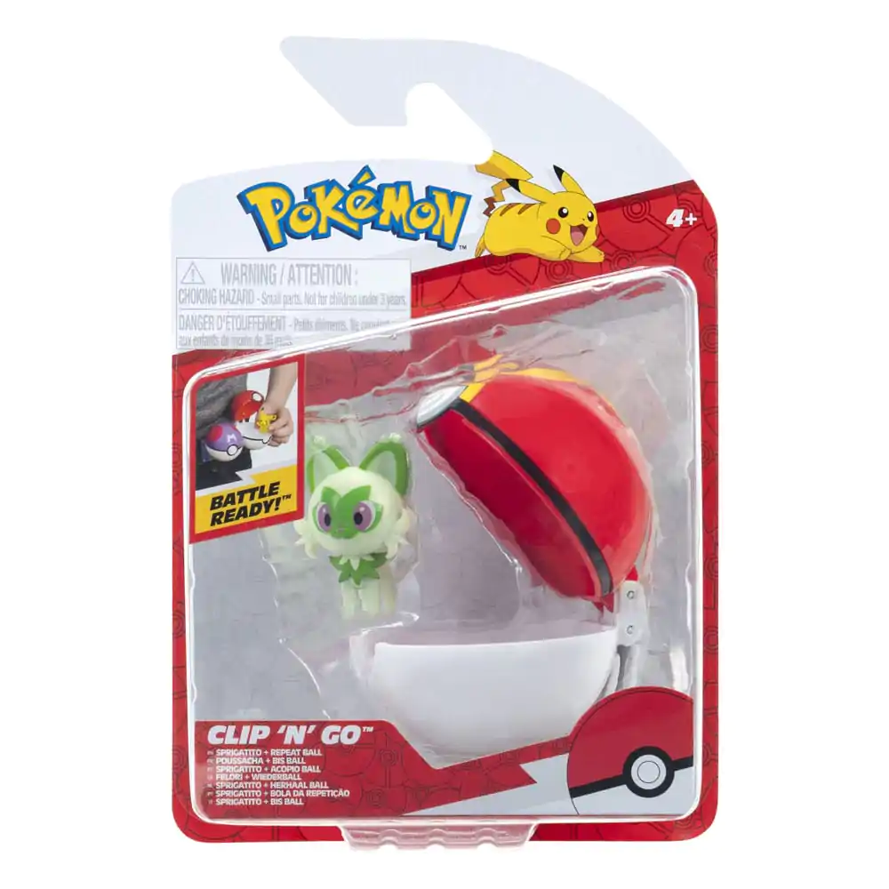 Pokémon Clip'n'Go Poké Balle Sprigatito & Repeat Ball zdjęcie produktu