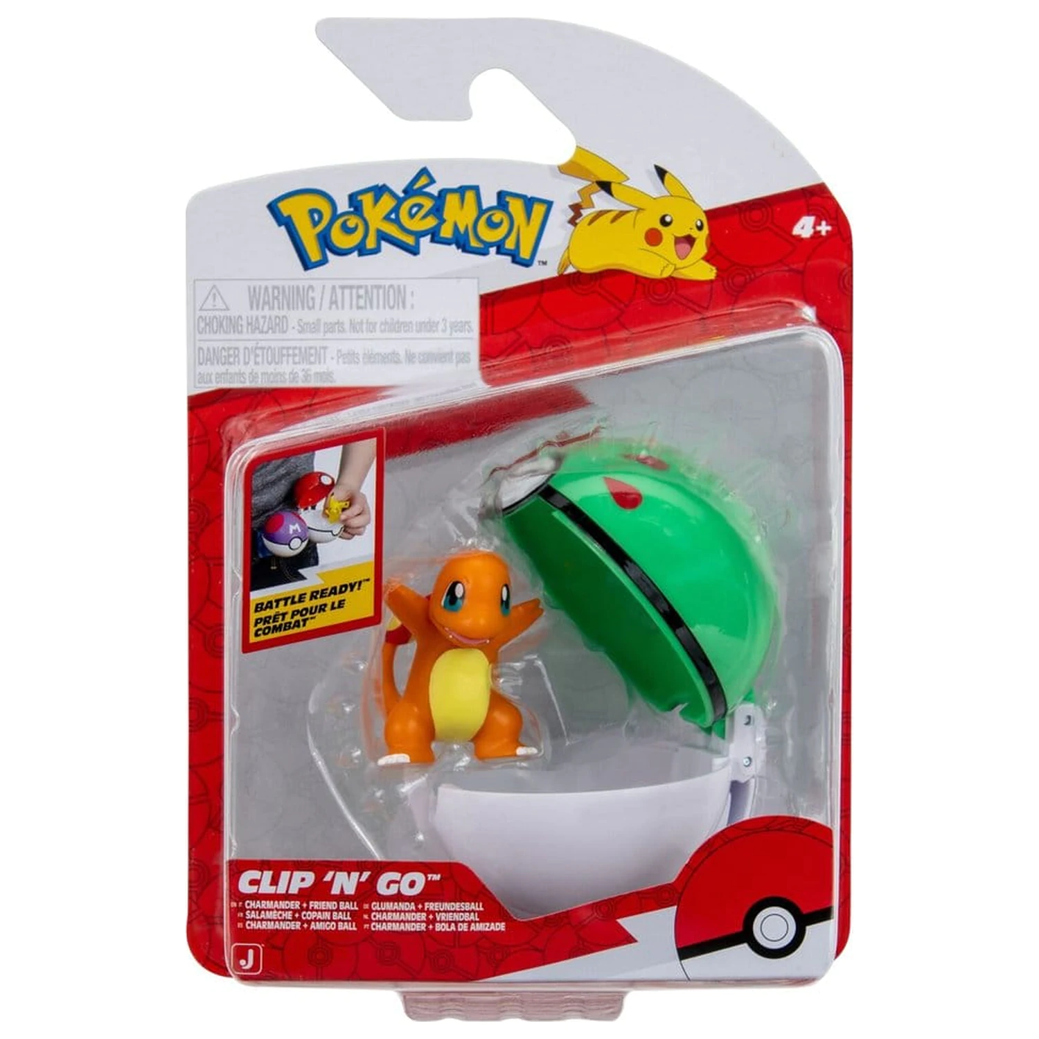 Pokémon Clip 'n' Go Figurka akcji Charmander i Friend Ball zdjęcie produktu