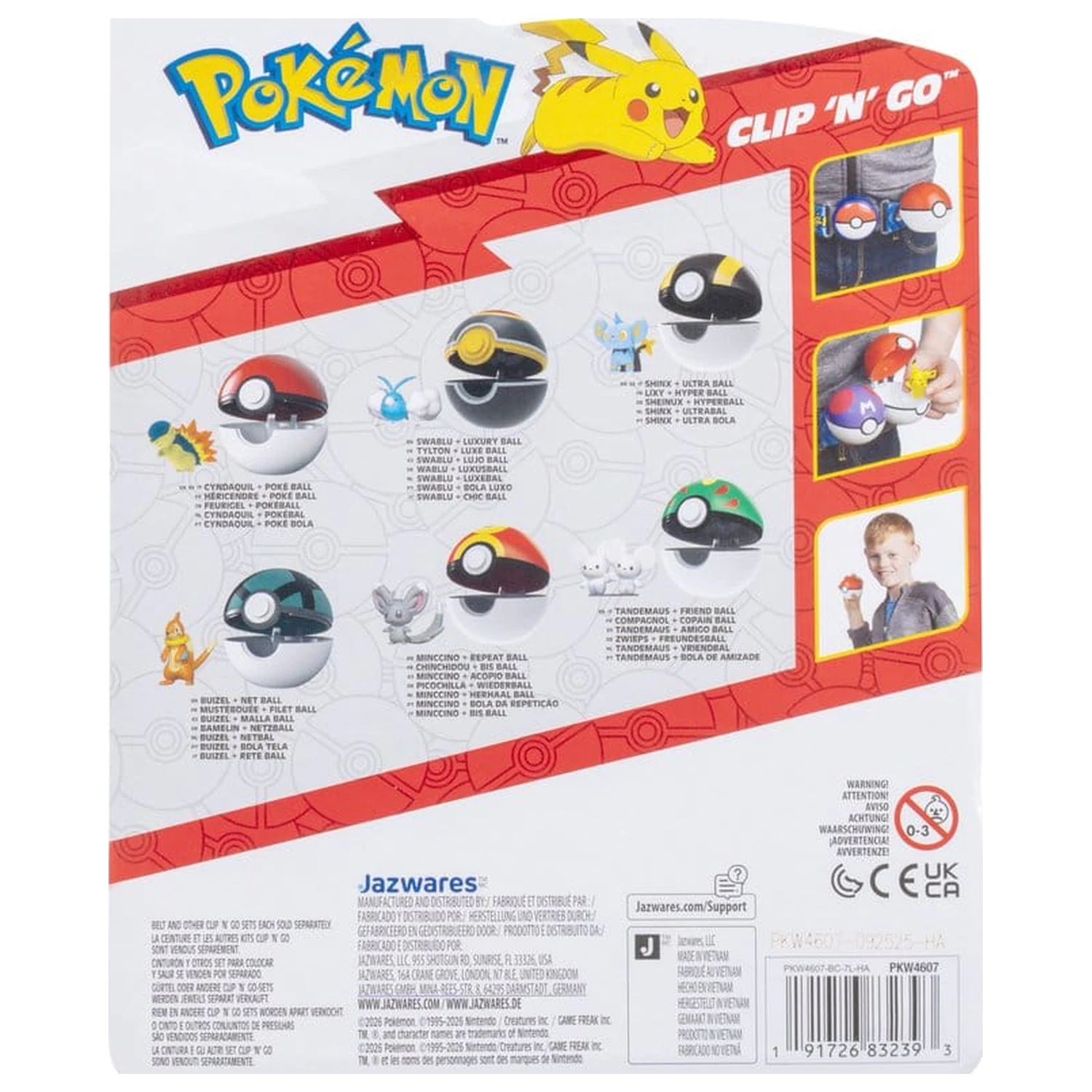 Pokémon Clip 'n' Go Action Figure Shinx i Ultra Ball zdjęcie produktu