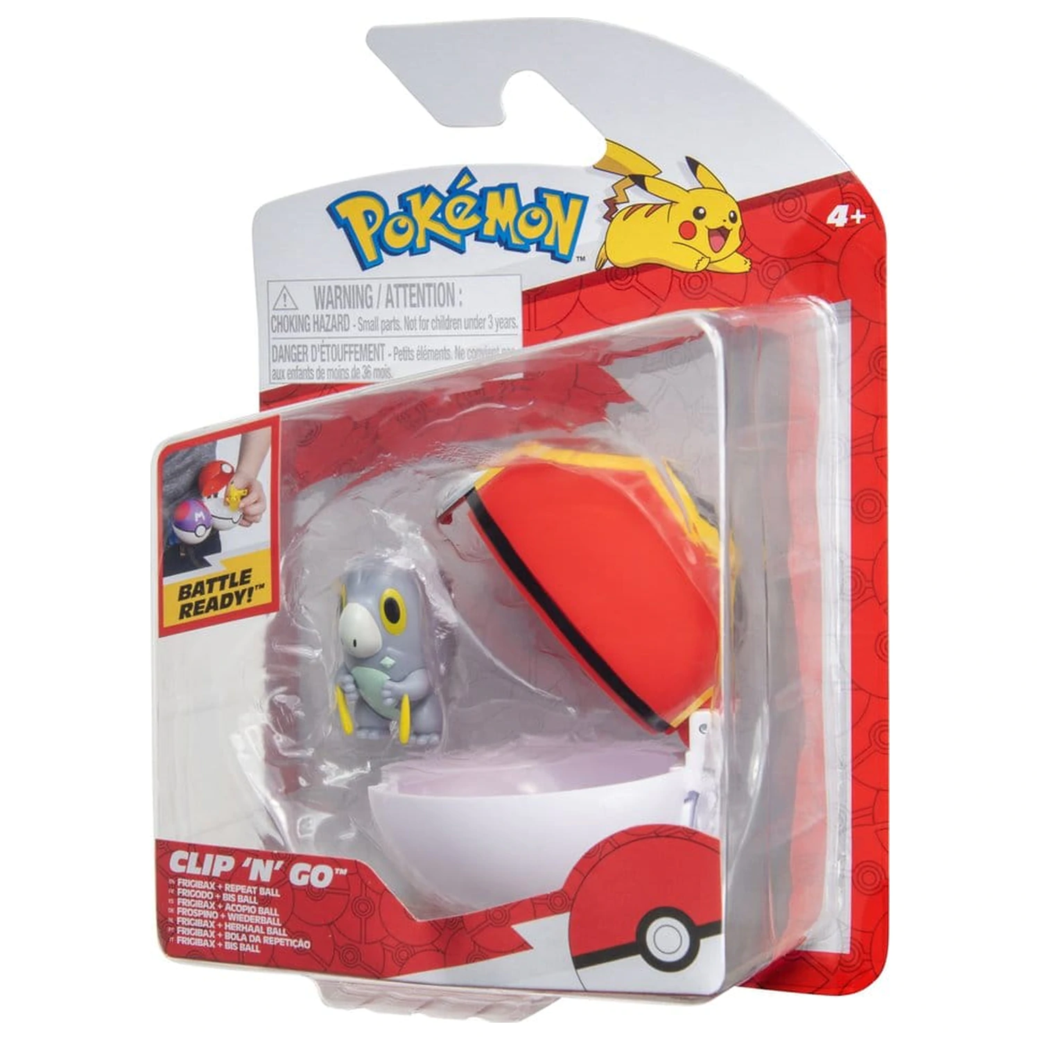 Pokémon Clip 'n' Go figurka akcji Wave 21 Frigibax & Repeat Ball zdjęcie produktu