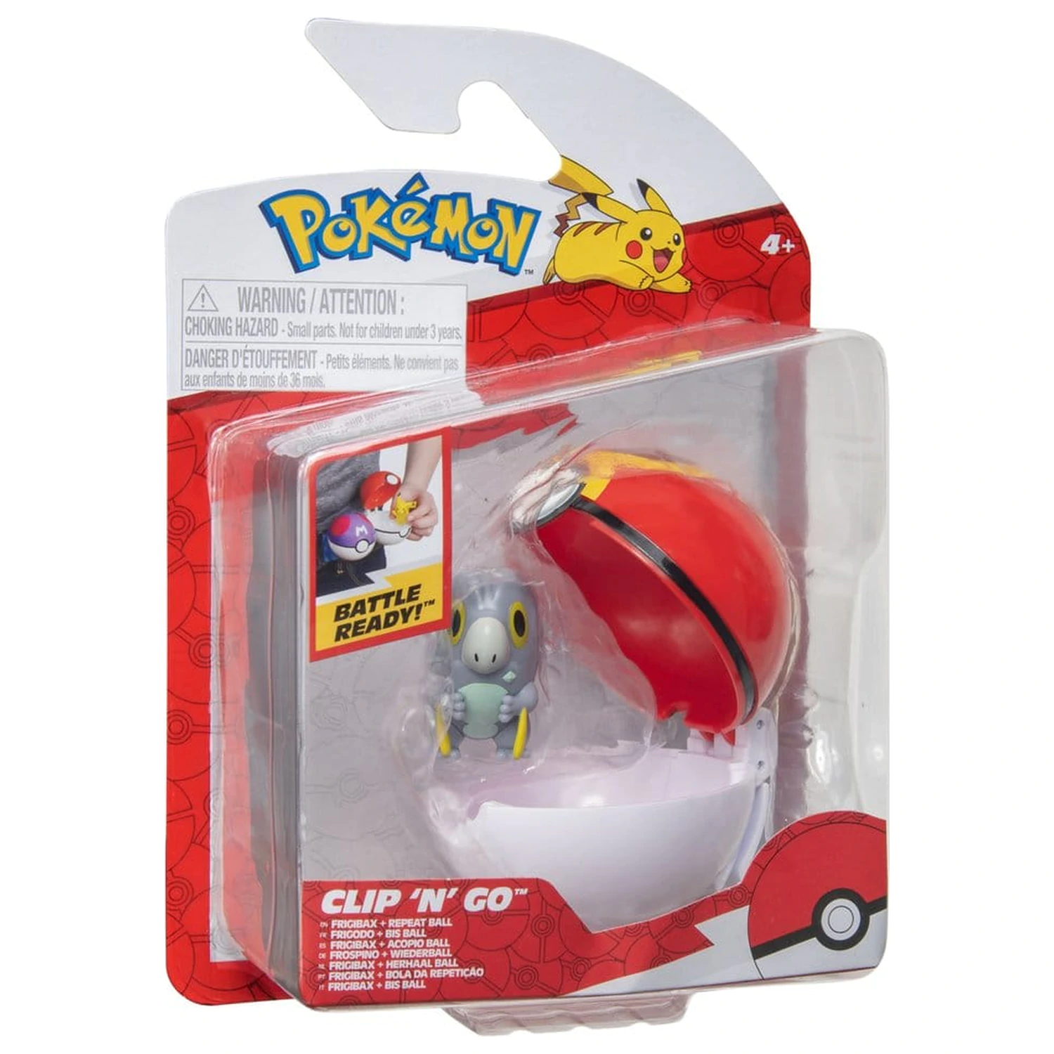 Pokémon Clip 'n' Go figurka akcji Wave 21 Frigibax & Repeat Ball zdjęcie produktu