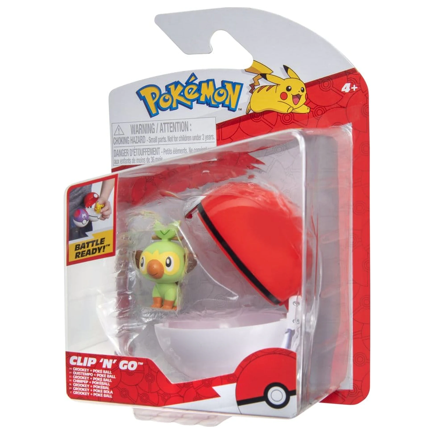 Pokémon Clip 'n' Go Action Figure Wave 21 Grookey i Poké Ball zdjęcie produktu