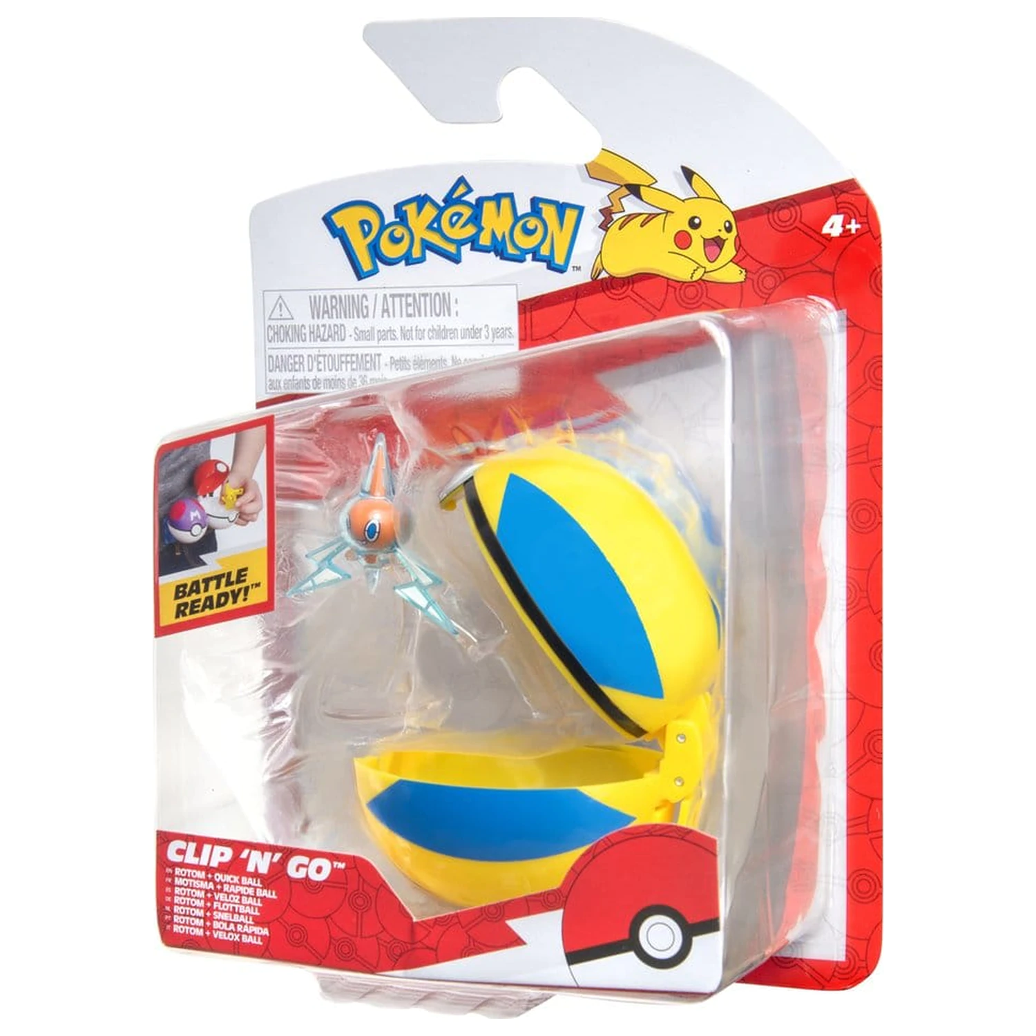 Pokémon Clip 'n' Go figurka akcji fala 21 Rotom i Quick Ball zdjęcie produktu