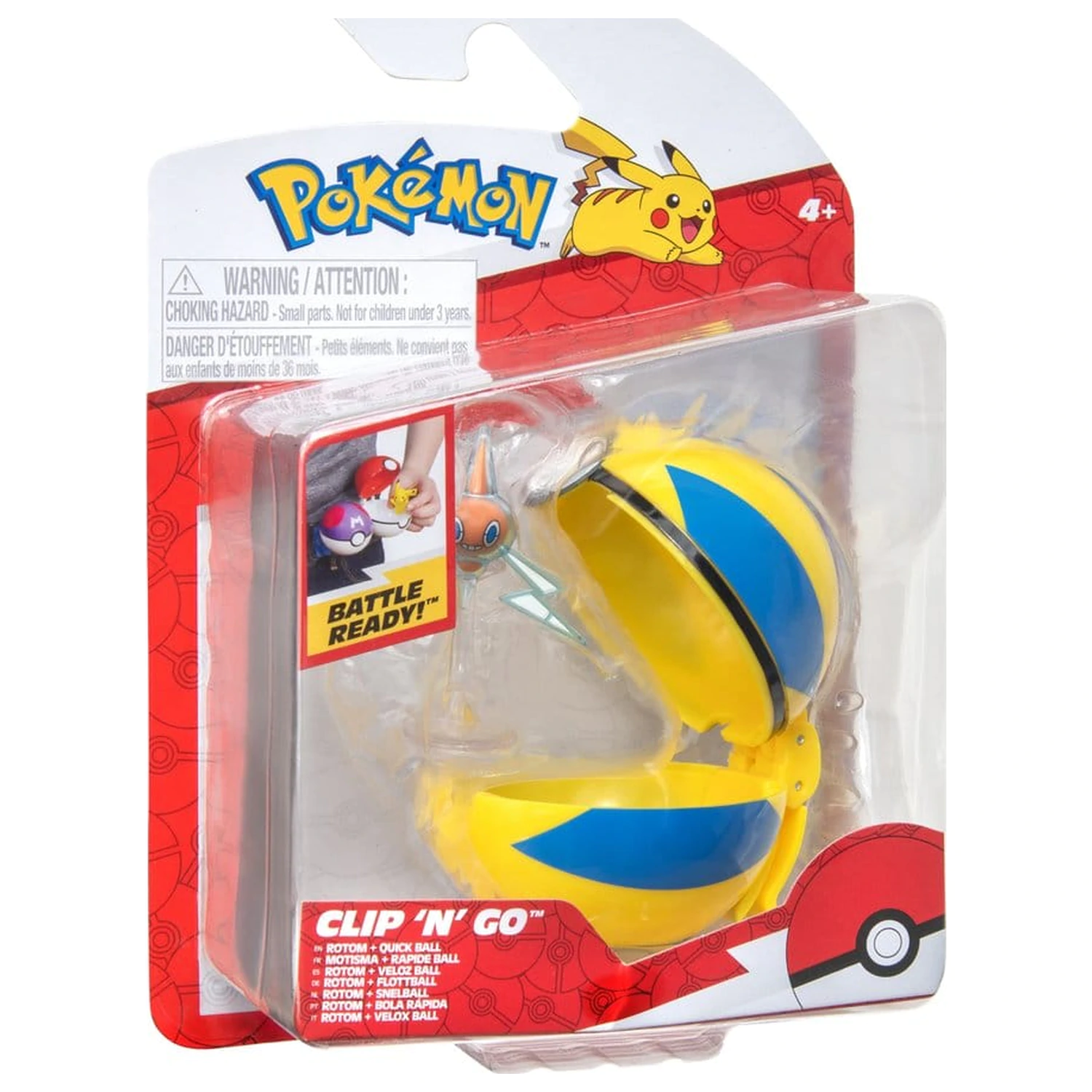 Pokémon Clip 'n' Go figurka akcji fala 21 Rotom i Quick Ball zdjęcie produktu