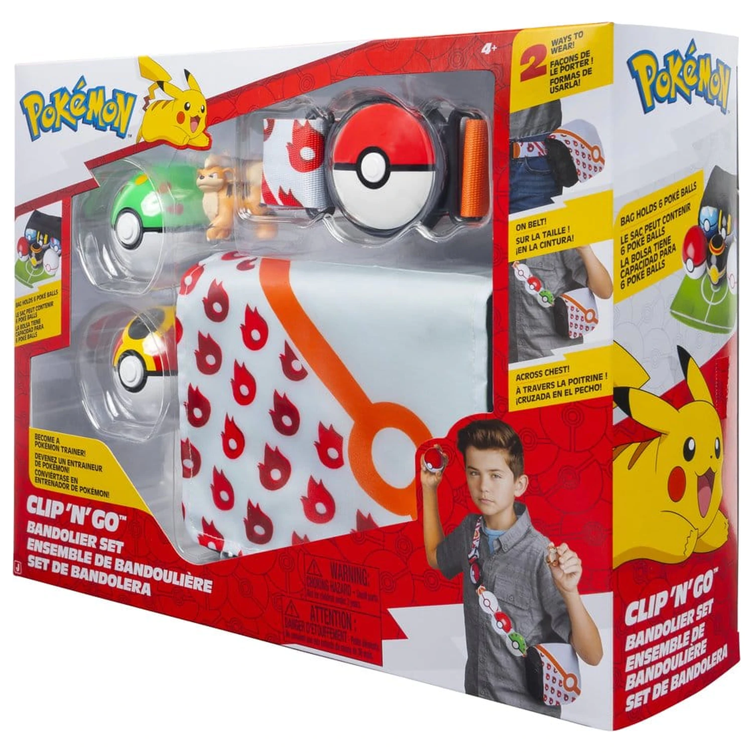 Pokémon Clip 'n' Go Zestaw bandoliera Growlithe zdjęcie produktu