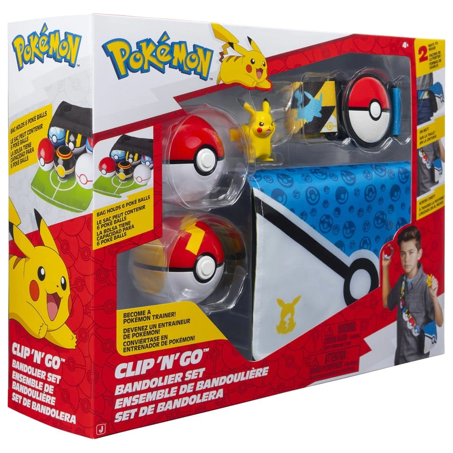 Pokémon Clip 'n' Go Zestaw bandolier Pikachu zdjęcie produktu