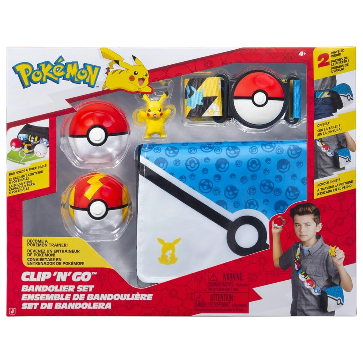 Pokémon Clip 'n' Go Zestaw bandolier Pikachu zdjęcie produktu