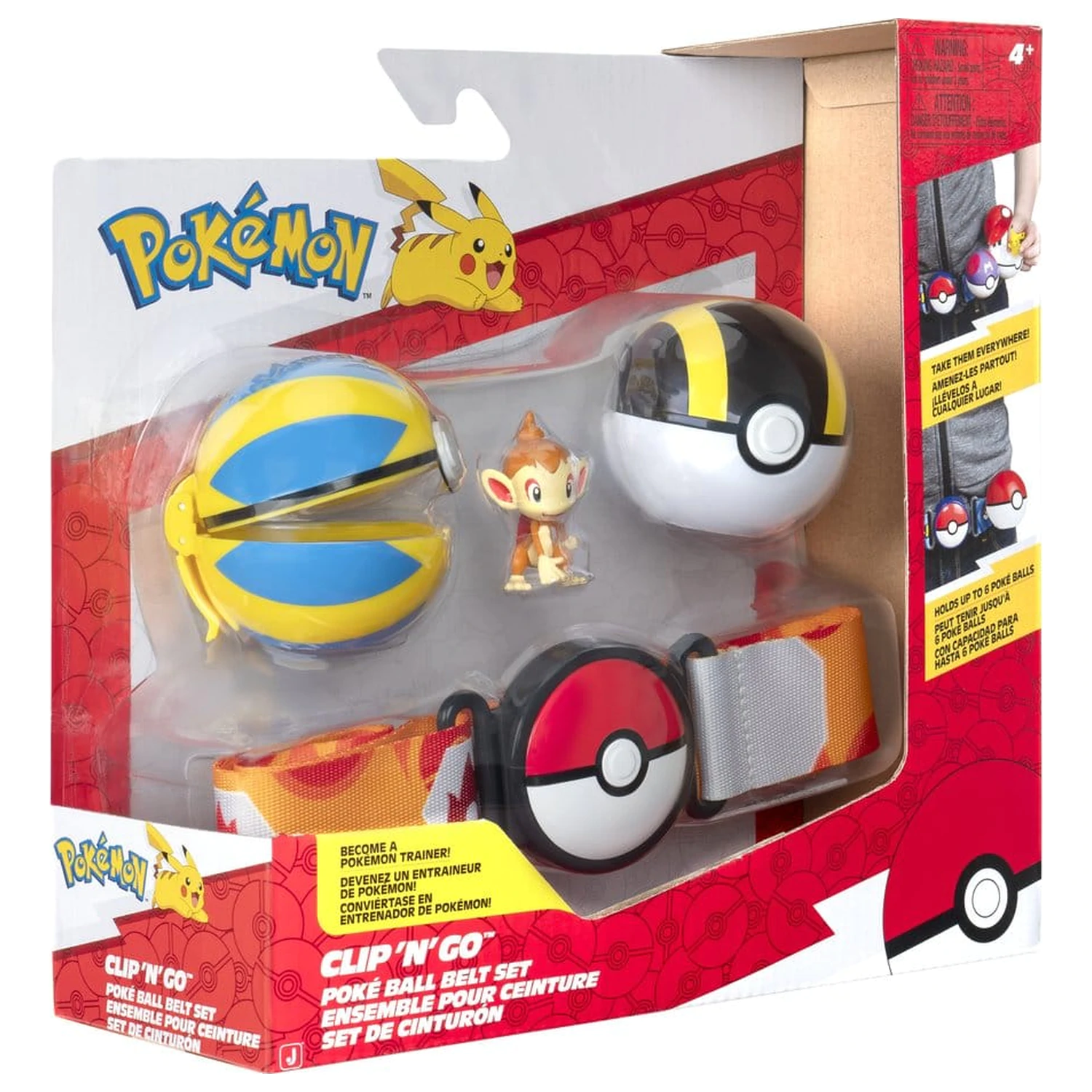 Pokémon Clip 'n' Go Zestaw Paska Chimchar zdjęcie produktu