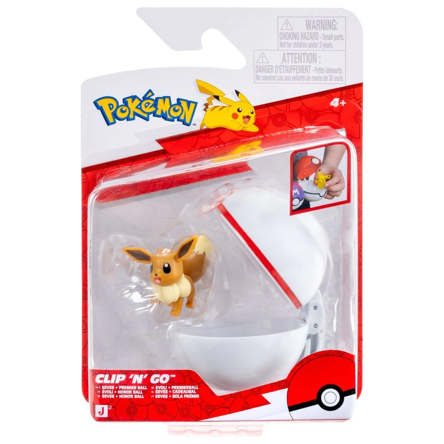 Pokémon Clip 'N' Go Eevee i Premier Ball zdjęcie produktu