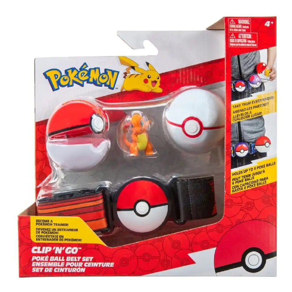 Pokémon Clip'n'Go Zestaw Paska Poké Ball, Poké Ball, Luxury Ball i Charmander zdjęcie produktu