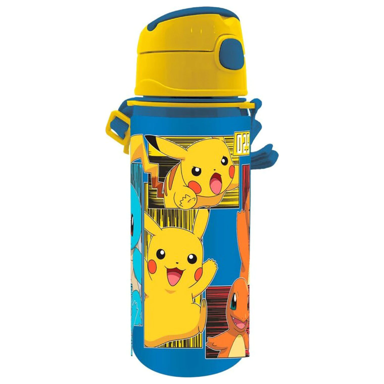 Pokémon Elektryczna aluminiowa butelka ze słomką z wieszakiem 600 ml zdjęcie produktu