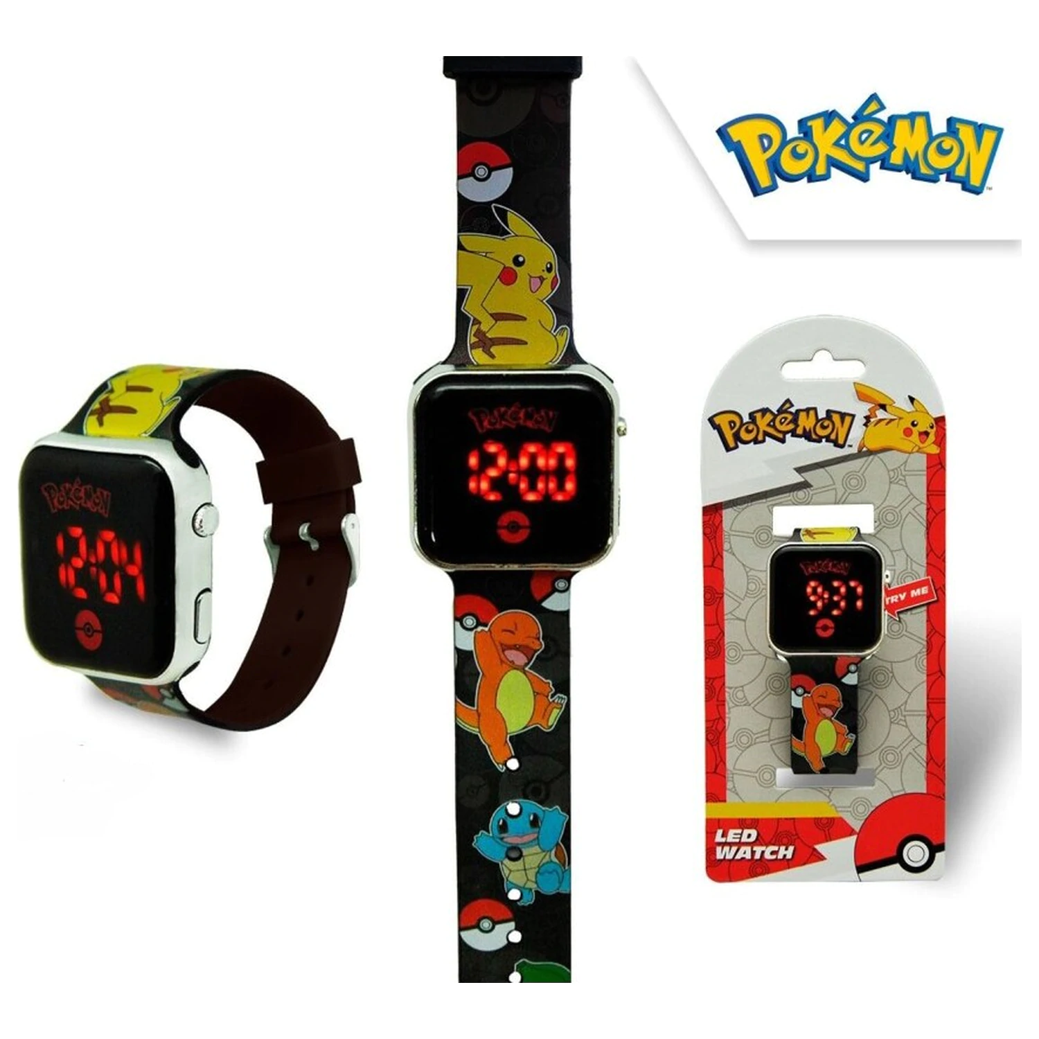 Zegarek na rękę Pokémon Elements Digital LED zdjęcie produktu