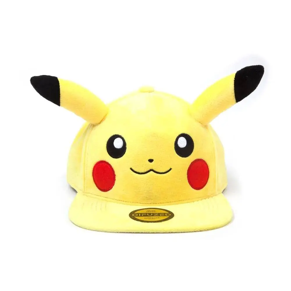 Pokémon Pluszowa Czapka Snapback Zawstydzony Pikachu zdjęcie produktu