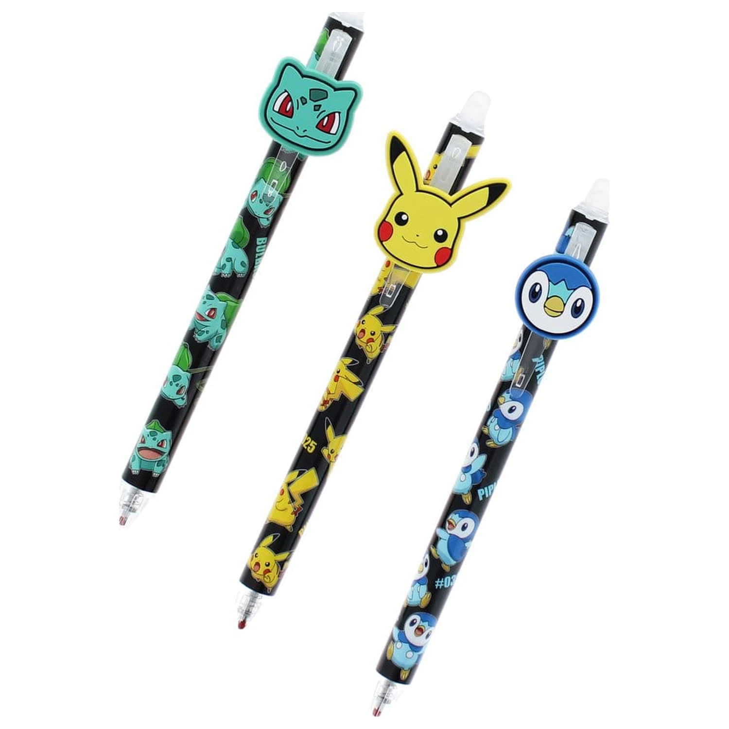 Pokémon Zmazywalne Długopisy Żelowe, 3-pak zdjęcie produktu