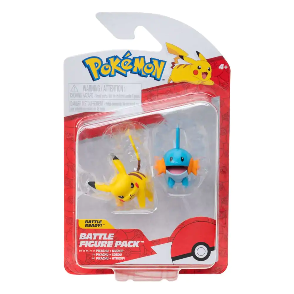 Pokémon Zestaw Figurek Bitewnych Pierwszych Partnerów Figure 2-Pak Mudkip i Pikachu #4 zdjęcie produktu