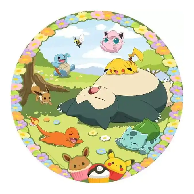 Pokémon Round Jigsaw Puzzle Flowery Pokémon (500 elementów) zdjęcie produktu