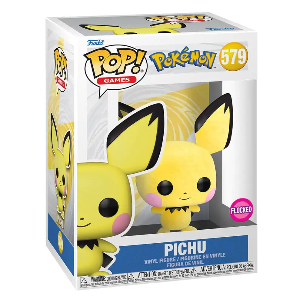 Pokemon Funko POP! Games Figurka winylowa Pichu Flocked Exclusive 9 cm zdjęcie produktu
