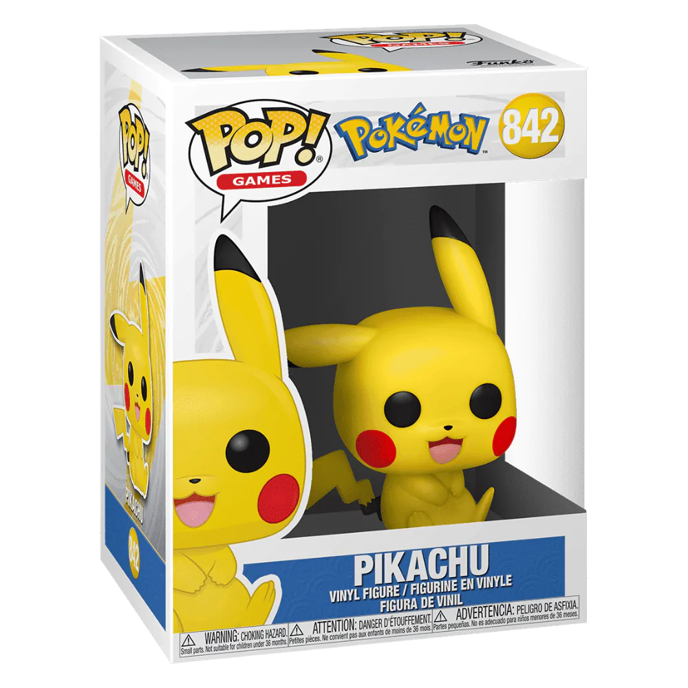 Pokémon Funko POP! Games Figurka winylowa Pikachu Siedzący 9 cm zdjęcie produktu