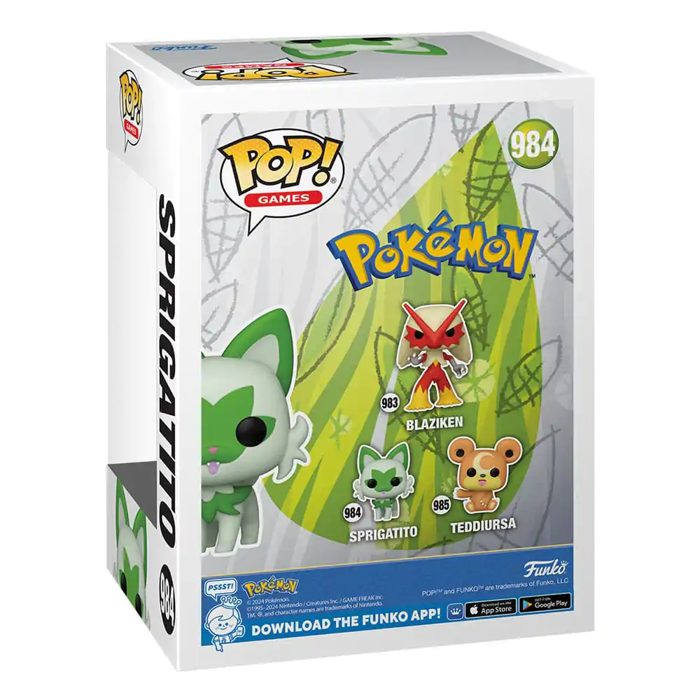 Pokemon Funko POP! Games Figurka Vinyl Sprigatito (EMEA) 9 cm zdjęcie produktu