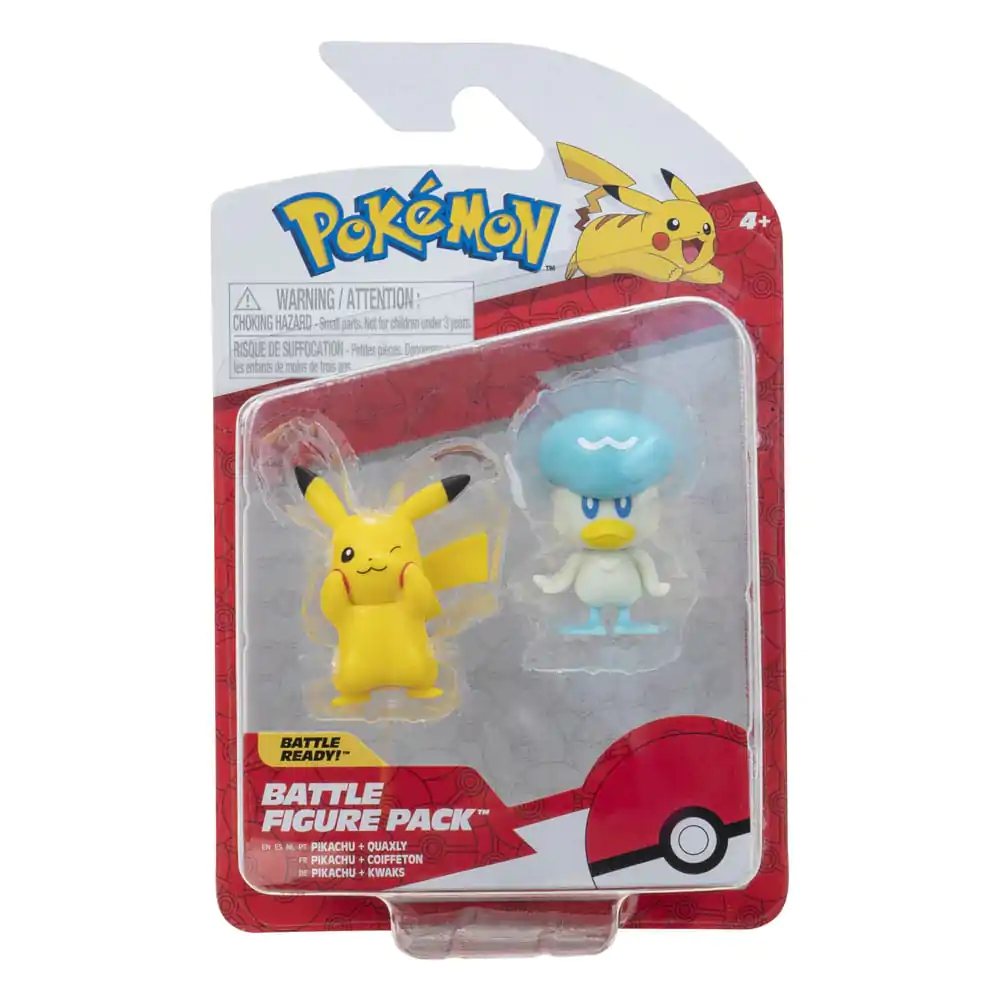 Pokémon Gen IX Zestaw Figur Bitewnych Mini Figura 2-pak Pikachu i Quaxly 5 cm zdjęcie produktu