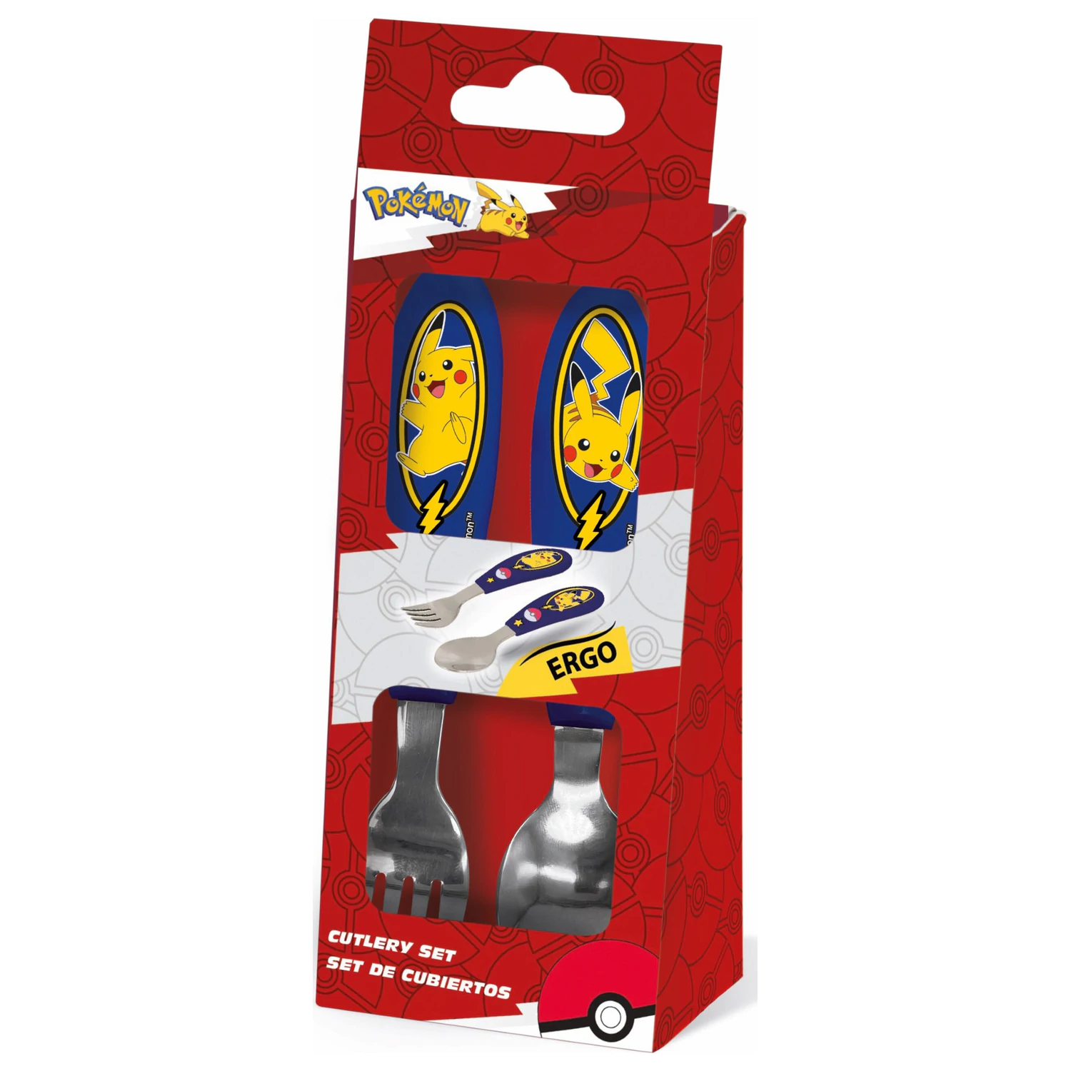 Pokemon Lightning Metal Ergonomiczny Zestaw Sztućców – 2 Elementy zdjęcie produktu