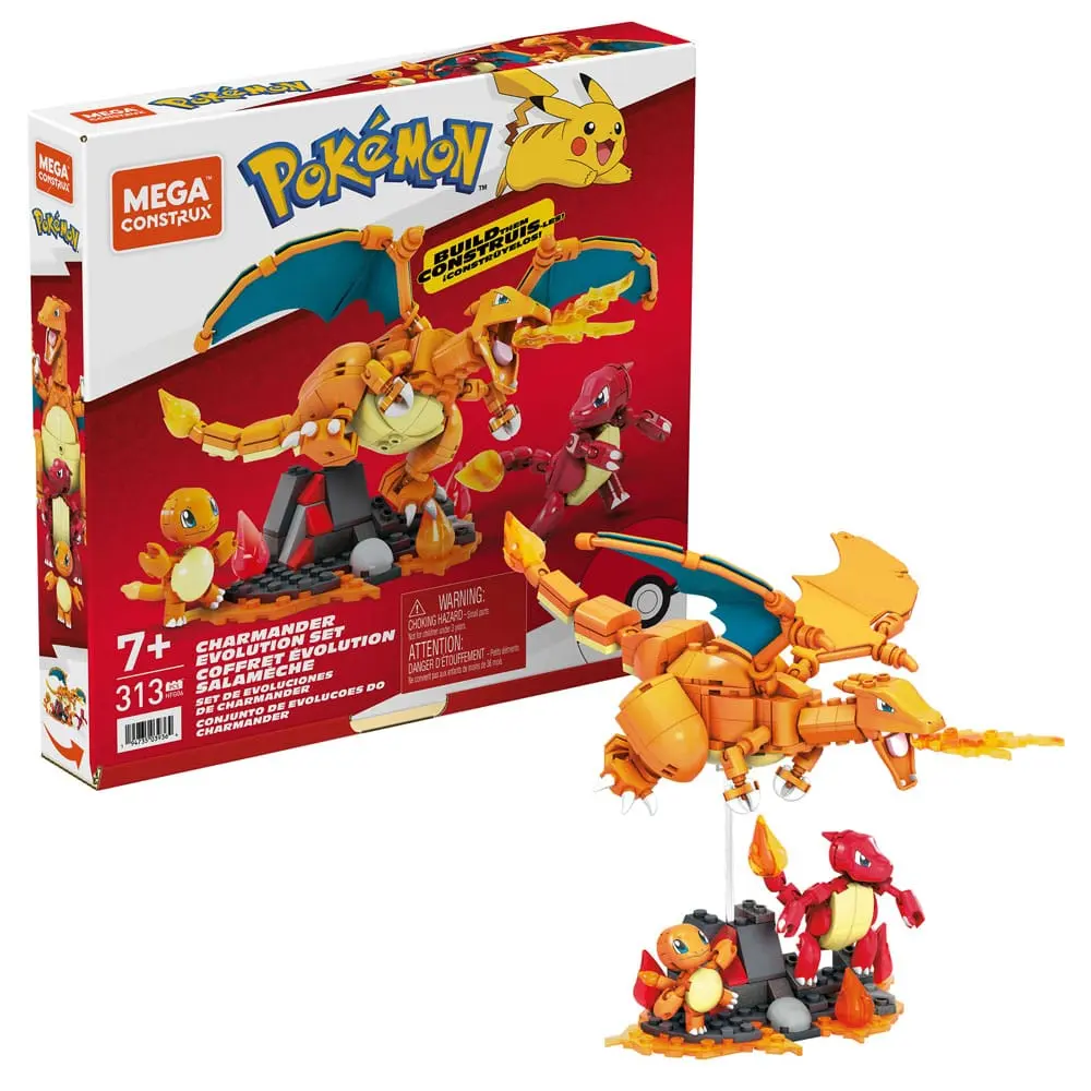 Pokémon Mega Construx Zestaw Konstrukcyjny Charmander Evolution Set zdjęcie produktu