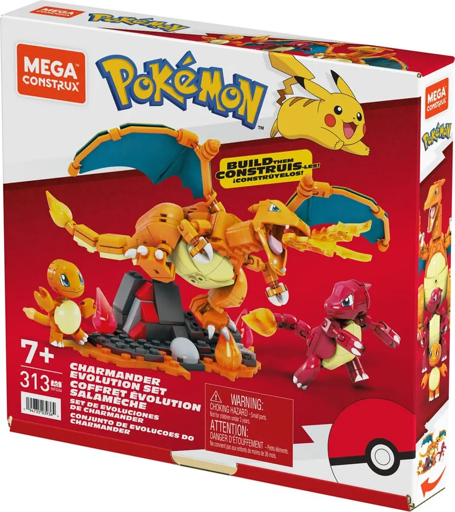 Pokémon Mega Construx Zestaw Konstrukcyjny Charmander Evolution Set zdjęcie produktu