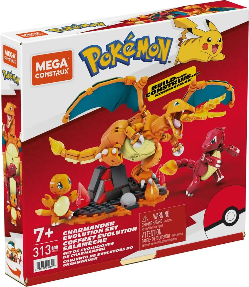 Pokémon Mega Construx Zestaw Konstrukcyjny Charmander Evolution Set zdjęcie produktu