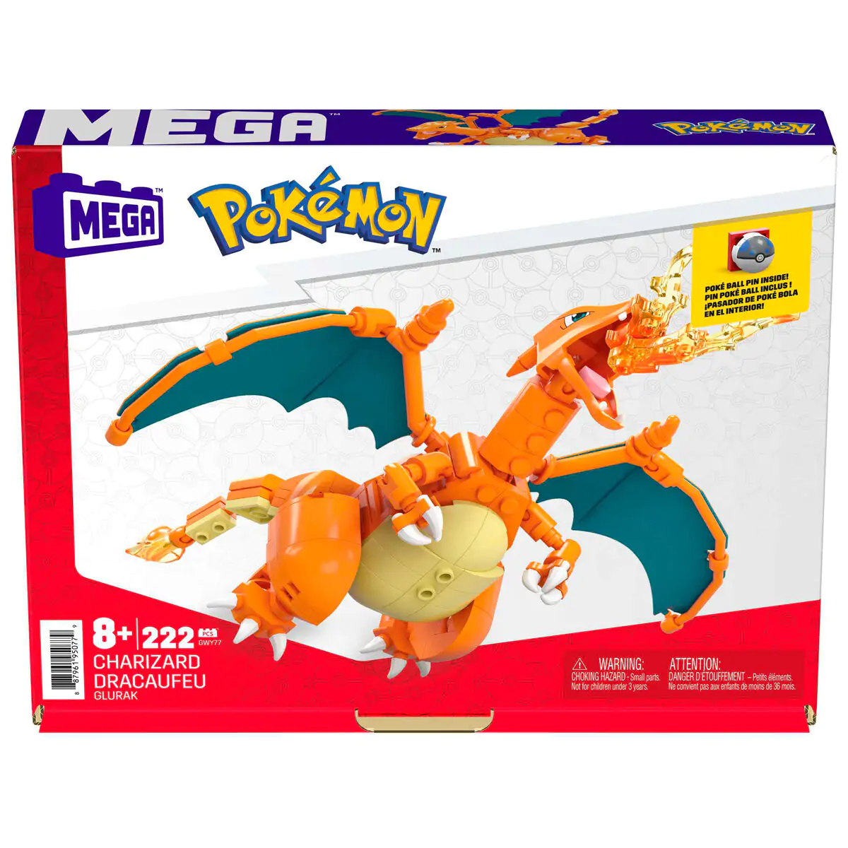 Pokémon Mega Construx Wonder Builders Zestaw Konstrukcyjny Charizard 10 cm zdjęcie produktu