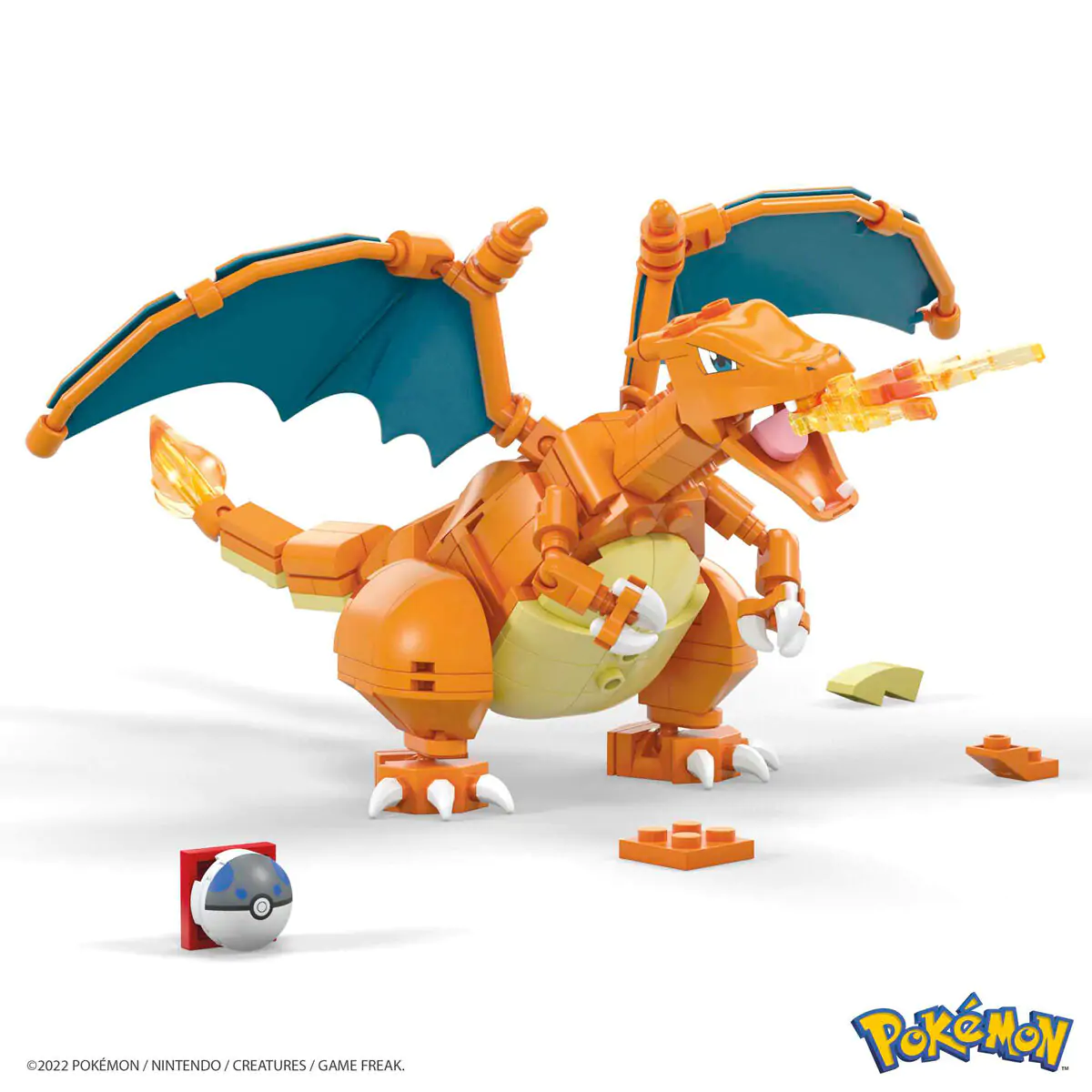 Pokémon Mega Construx Wonder Builders Zestaw Konstrukcyjny Charizard 10 cm zdjęcie produktu