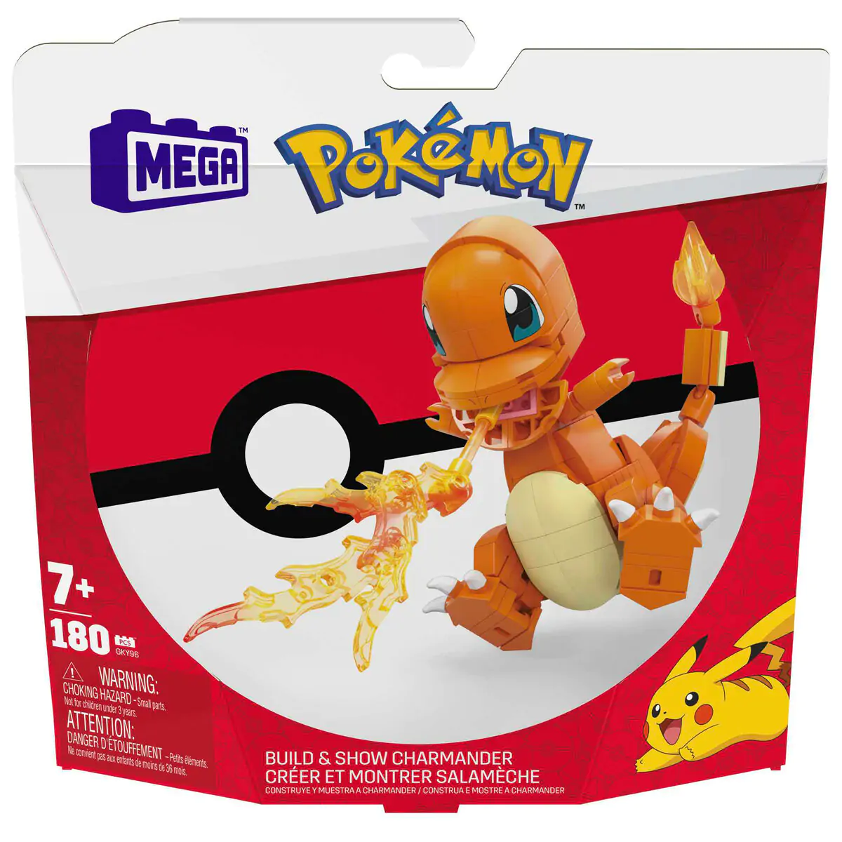 Pokémon Mega Construx Wonder Builders Zestaw Konstrukcyjny Charmander 10 cm zdjęcie produktu