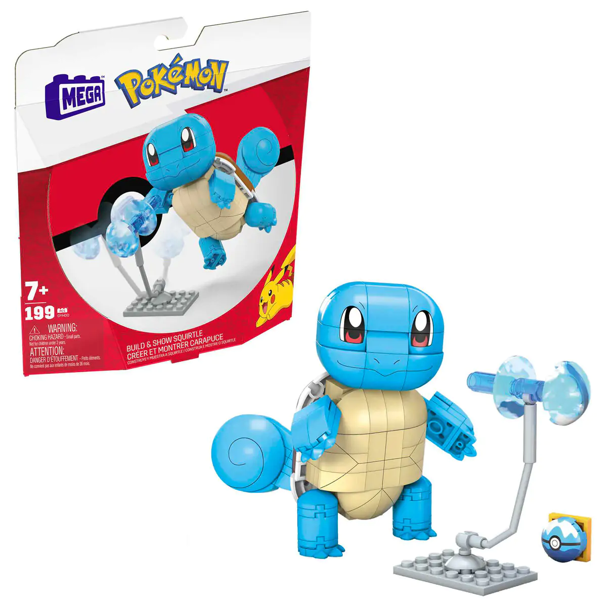 Pokémon Mega Construx Wonder Builders Zestaw Konstrukcyjny Squirtle 10 cm zdjęcie produktu