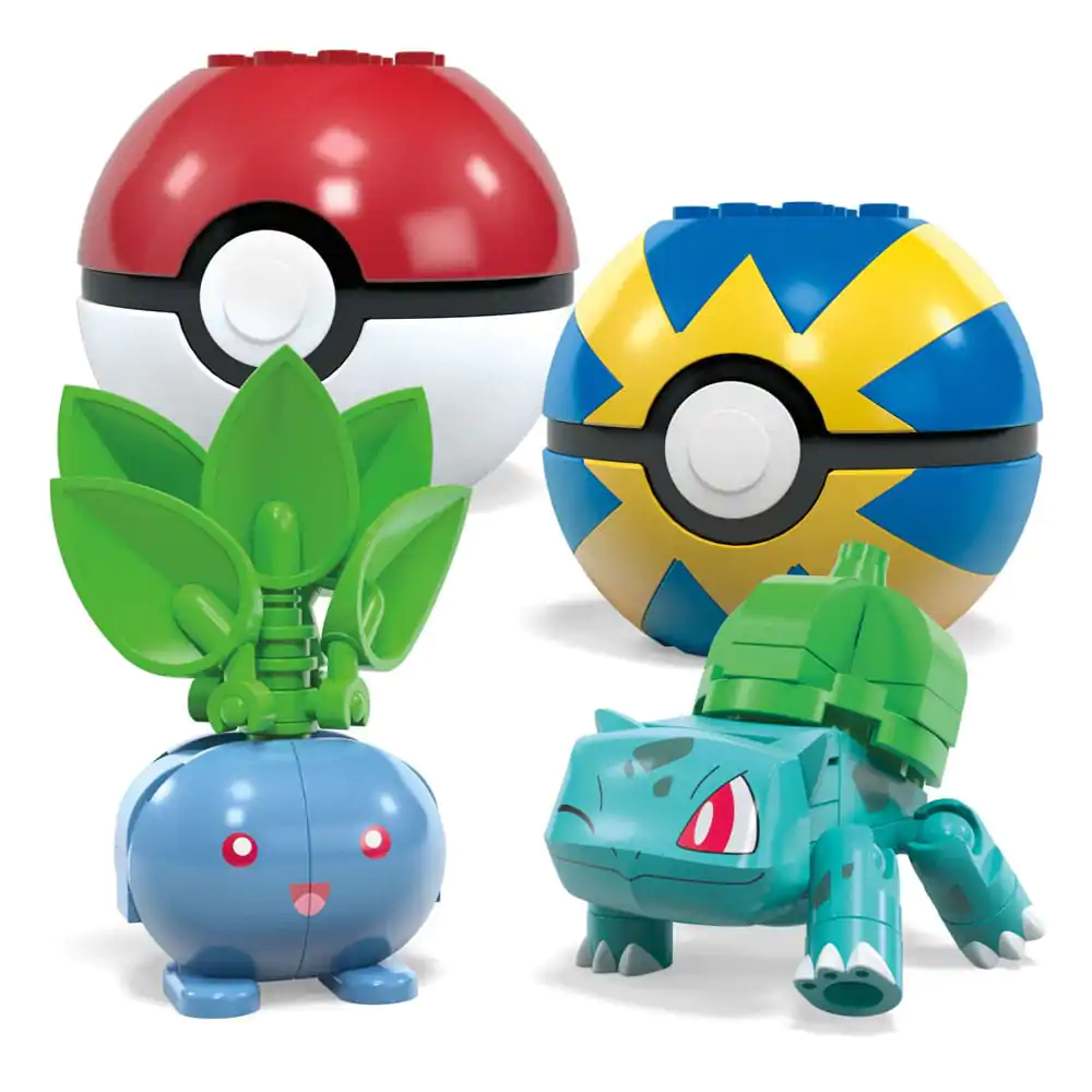 Pokémon MEGA Zestaw Konstrukcyjny Grass-Type Trainer Team Building Toy Kit zdjęcie produktu