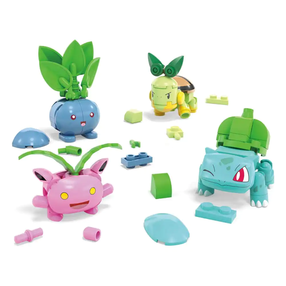 Pokémon MEGA Zestaw Konstrukcyjny Grass-Type Trainer Team Building Toy Kit zdjęcie produktu