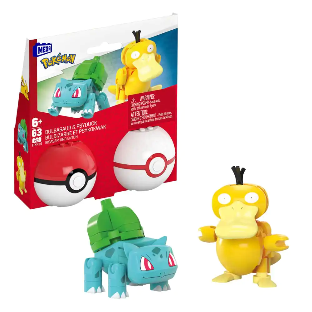 Pokémon MEGA Construction Set Poké Ball Collection: Bulbasaur & Psyduck zdjęcie produktu