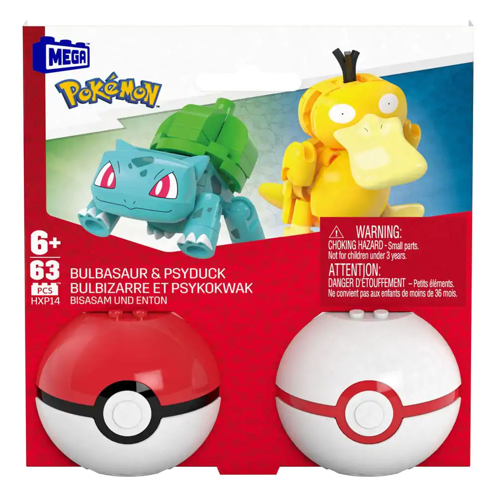 Pokémon MEGA Construction Set Poké Ball Collection: Bulbasaur & Psyduck zdjęcie produktu