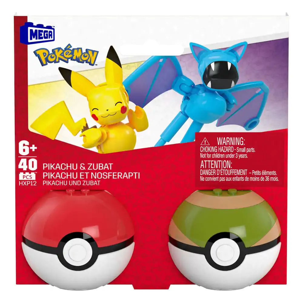 Pokémon MEGA Zestaw Konstrukcyjny Poké Ball Collection: Pikachu & Zubat zdjęcie produktu