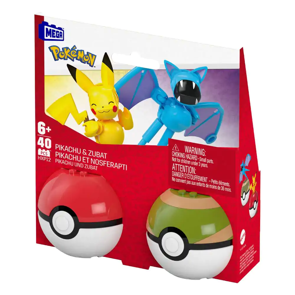 Pokémon MEGA Zestaw Konstrukcyjny Poké Ball Collection: Pikachu & Zubat zdjęcie produktu