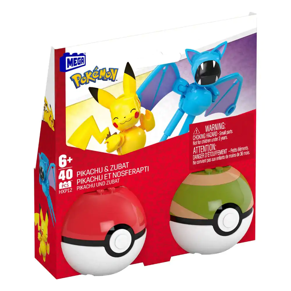 Pokémon MEGA Zestaw Konstrukcyjny Poké Ball Collection: Pikachu & Zubat zdjęcie produktu