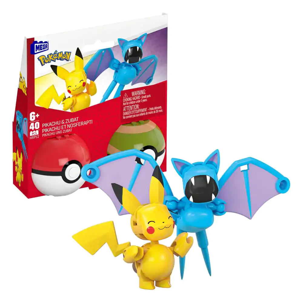 Pokémon MEGA Zestaw Konstrukcyjny Poké Ball Collection: Pikachu & Zubat zdjęcie produktu