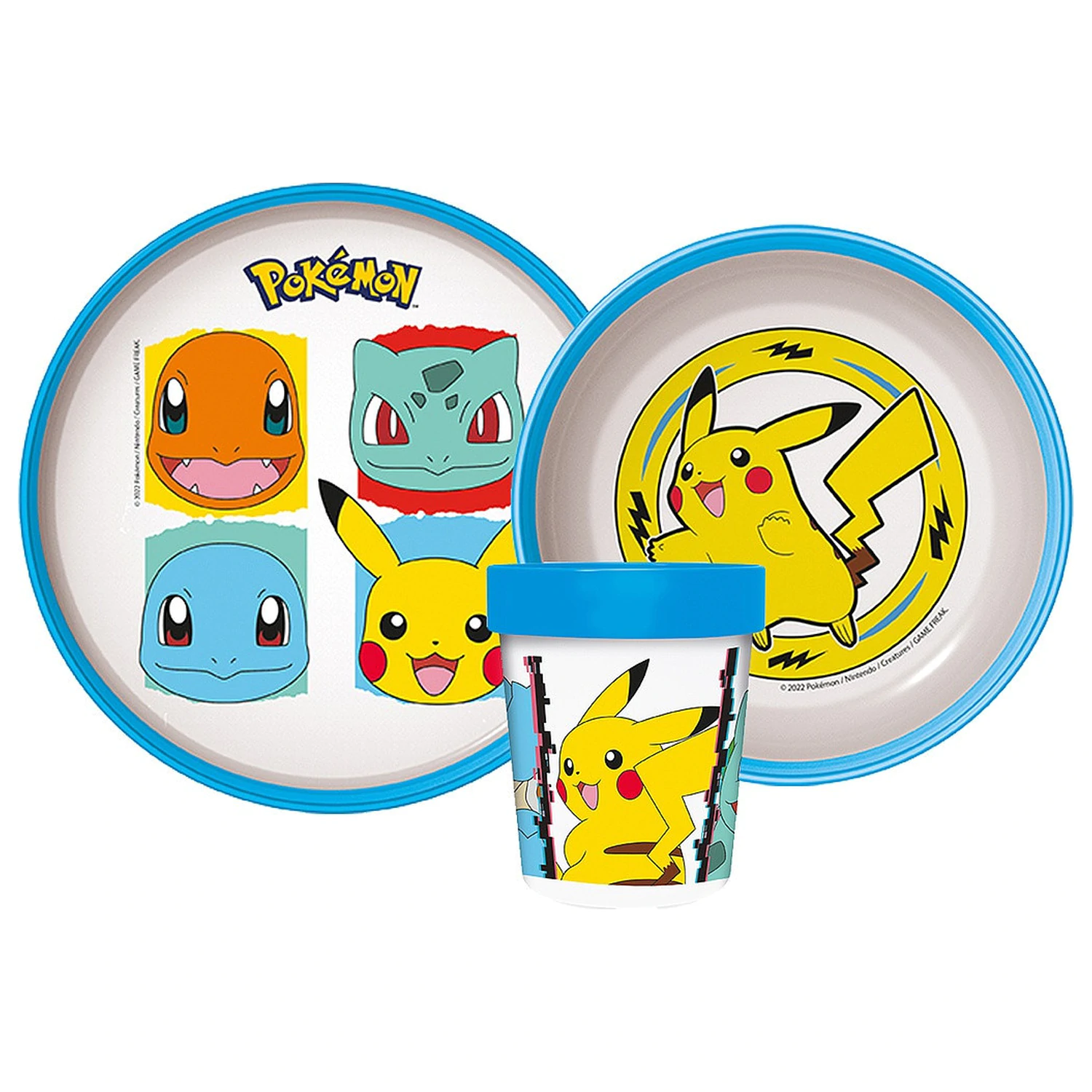 Pokemon Original Team Antypoślizgowy Zestaw Naczyń, Zestaw z Mikroplastiku zdjęcie produktu