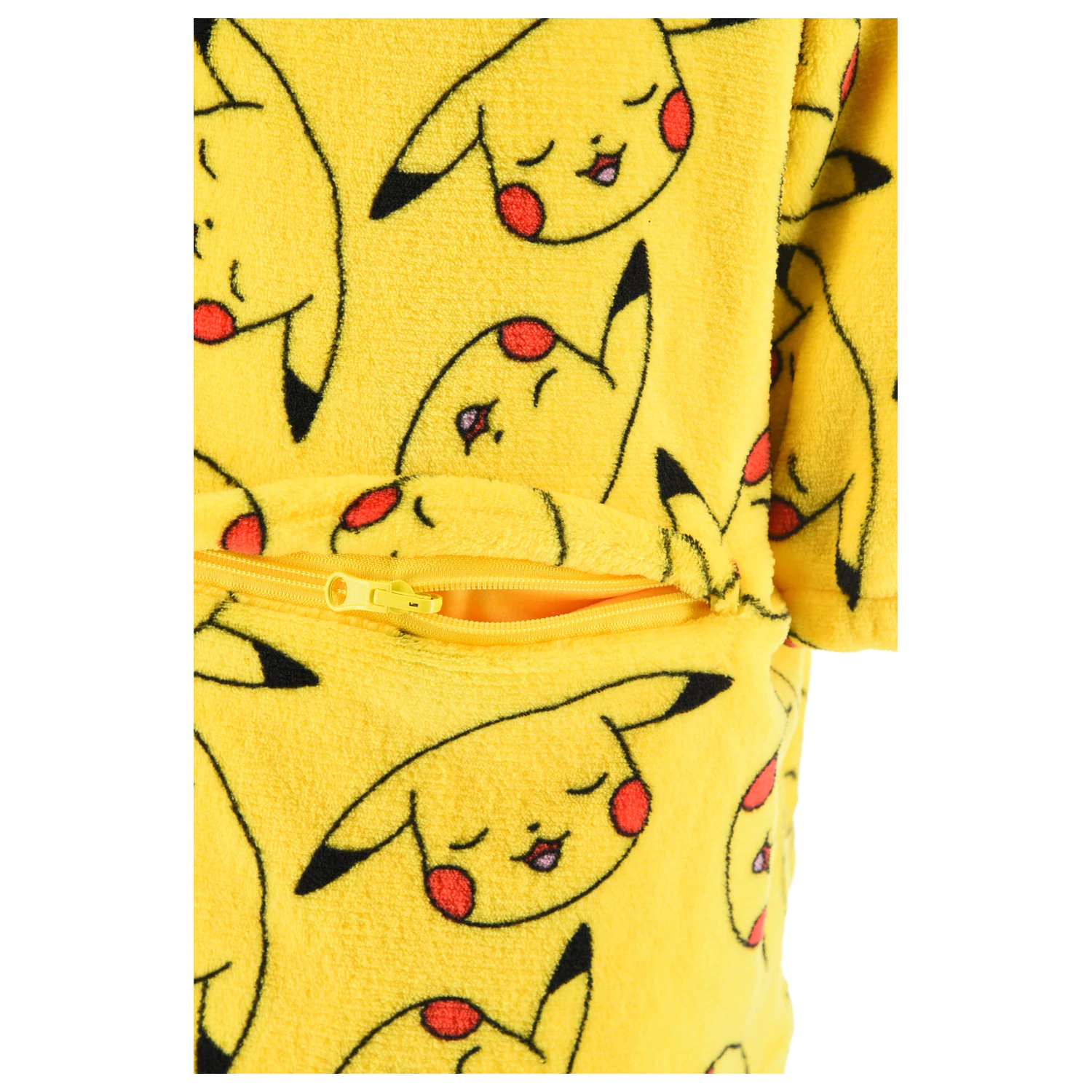 Pokémon Pika noszony pluszowy polarowy koc, ponczo 6 lat / 116 cm zdjęcie produktu