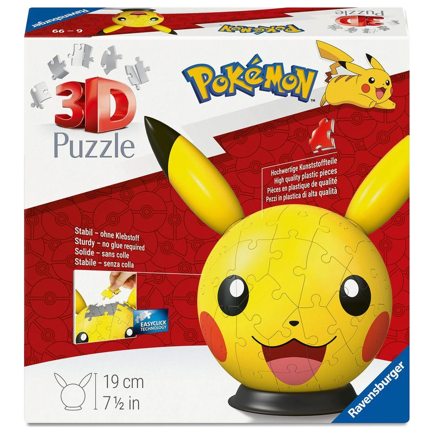 Pokemon Pikachu kulka z puzzli 3D zdjęcie produktu