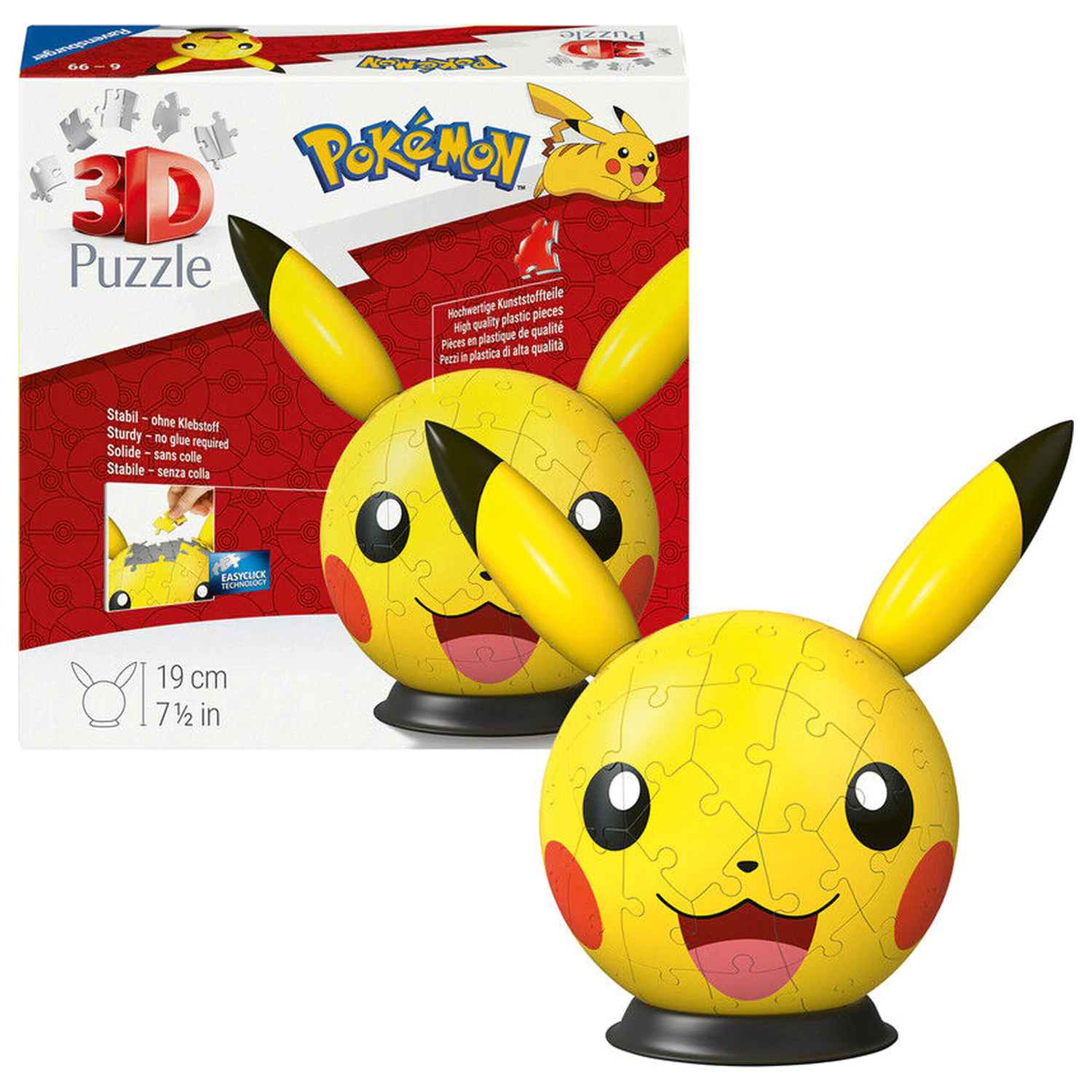 Pokemon Pikachu kulka z puzzli 3D zdjęcie produktu