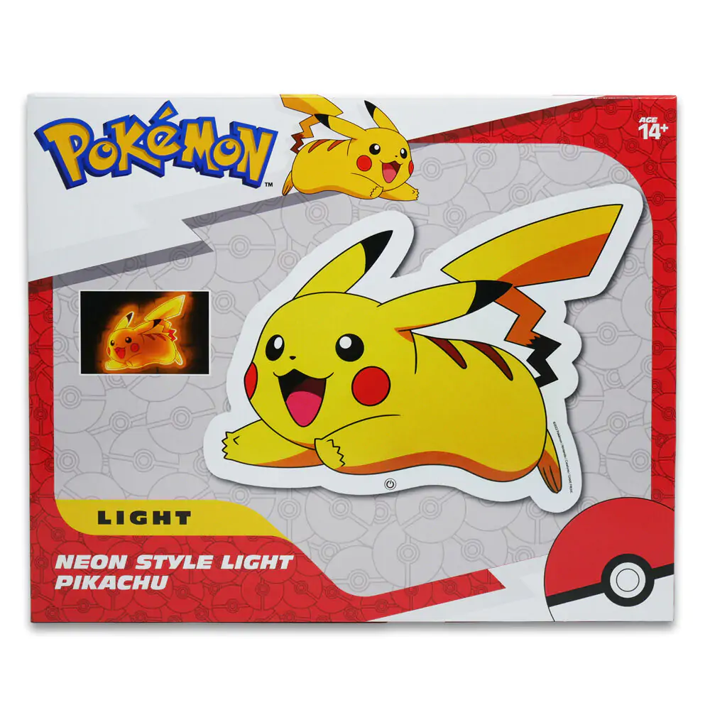 Pokémon LED Lampa Ścienna Światło Pikachu 22 cm zdjęcie produktu