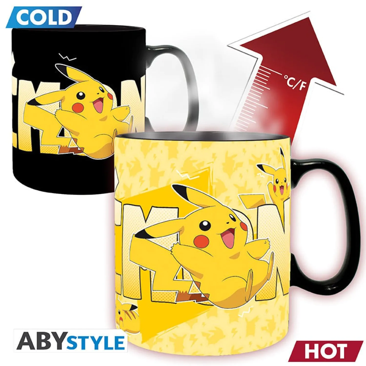 Pokemon Pikachu kubek zmieniający kolor pod wpływem ciepła zdjęcie produktu