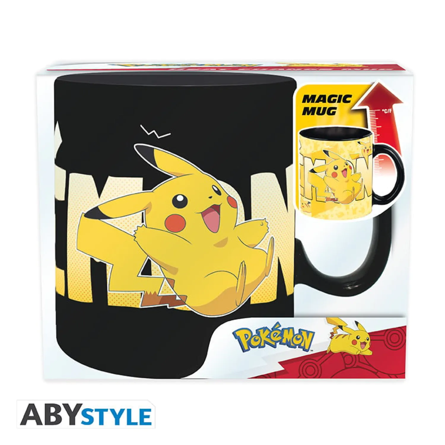 Pokemon Pikachu kubek zmieniający kolor pod wpływem ciepła zdjęcie produktu