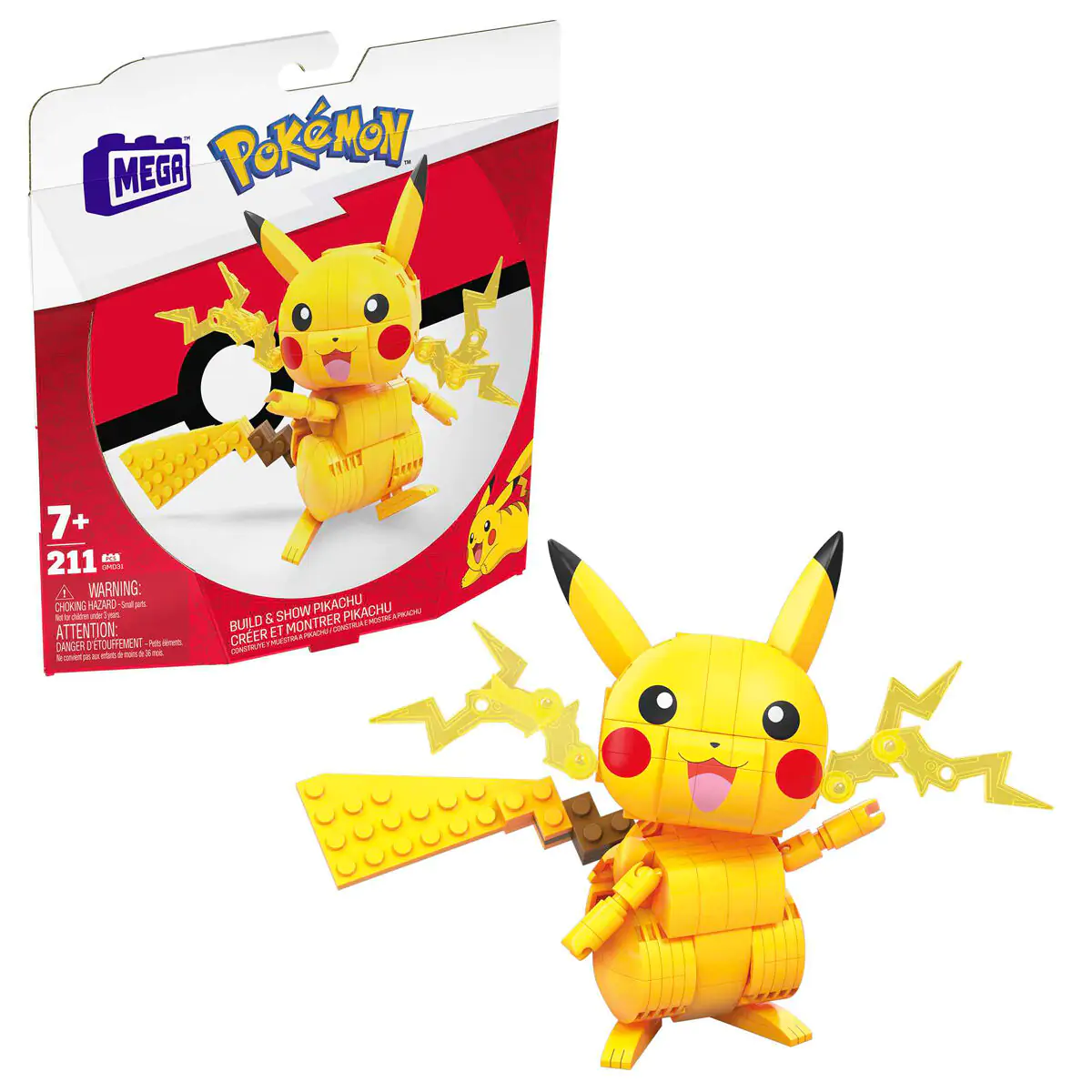 Pokémon Mega Construx Wonder Builders Zestaw Konstrukcyjny Pikachu 10 cm zdjęcie produktu