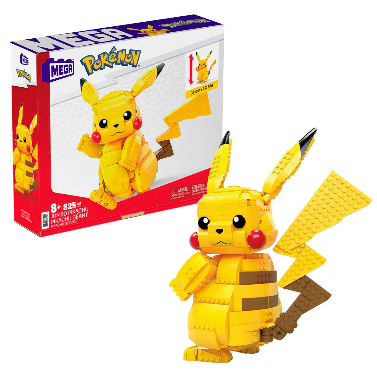 Pokémon Mega Construx Wonder Builders Zestaw Konstrukcyjny Jumbo Pikachu 33 cm zdjęcie produktu